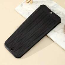 1pc 19cm Silicone Heat Resistant Straightener Protective Sleeve, Travel Curling Iron Non-Slip Mat, Curling Wand Holder, Flat Iron Travel Organizer Bag, Upgraded Version, Hanging Travel Organizer Bag, 1pc Heat Resistant Straightener Clamp Sleeve - Black - View 13