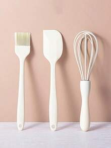 4pcs Silicone Cooking Tool Set, Minimalist Kitchen Gadgets Baking Brushes - Multicolor - View 5