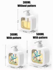 Bình đựng xà phòng nhà tắm sáng tạo với bơm tay, thiết kế nghệ thuật sinh vật biển với hình sao biển xanh lam, vỏ sò, sỏi và bong bóng, tạo nên vẻ đẹp tươi mới như tranh màu nước, thích hợp để trang trí phòng tắm, nhà bếp, bồn rửa, có thể dùng để đựng xà phòng rửa tay, sữa tắm, v.v. Bình đựng xà phòng rửa tay sáng tạo, bình phân phối, phụ kiện phòng tắm. - Nhiều màu - Xem 8