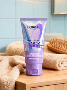 L'Oreal Hyaluronic Acid Shampoo And Conditioner Set, Volumizing And Moisturizing Dual-Effect Combination, Suitable For Combination Oily And Dry Frizzy Hair, Creates A Lightweight And Fluffy Feel, 72-Hour Moisturization - Bright Purple - View 7