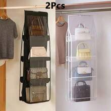 Hanging Purse Handbag Organizer Clear Hanging Shelf Bag Collection Storage Holder Purse Bag Wardrobe Closet Space Saving Organizers Decor, Room Decorations, Decorations, Decor, Storage, Organizer Dress Pants Shoes Jeans Boots Skirt Bedroom, Organizer, Home Storage, White T Shirt Women, Black Pants Women, Ladies Winter Clothes, Dress - Nhiều màu - Xem 13