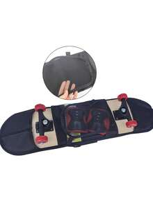 Sturdy For Skateboard Storage - Versatile Size Options In Black | Features Adjustable Straps, Perfect For Skateboards, Scooters, And Additional Gear - Black - View 8