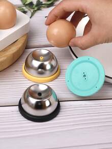 1pc 304 Stainless Steel Egg Piercer, Boiled Egg Pricker Tool, Prevent Cracking, Kitchen Gadget, Easy Peel Hard Boiled Eggs, Durable & Compact - Multicolor - View 5