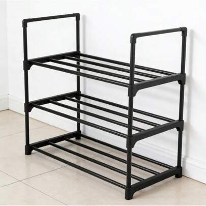 Nouvelle collection de porte-chaussures polyvalents en acier : styles 3-5 couches - Construction en acier durable résistant à la rouille et à la torsion, conception gain de place de 60x30cm, étagères ouvertes permettant une bonne ventilation des chaussures, parfait pour le rangement quotidien des chaussures et le rangement de l'entrée. À saisir maintenant