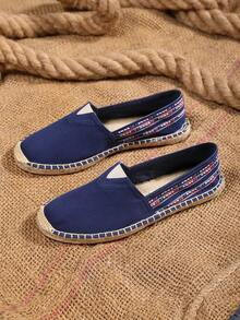 Men's Breathable Moisture-Wicking Non-Slip Woven Fisherman Shoes, Casual Vacation - Navy Blue - View 5