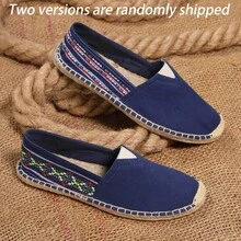 Men's Breathable Moisture-Wicking Non-Slip Woven Fisherman Shoes, Casual Vacation - Navy Blue - View 11