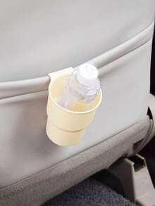 1pc Coffee & Beige Car Trash Can, Car Accessories & Organizer - Garbage Can - View 6