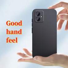 1pc:A Black Silicone Phone Case For Moto, Suitable For Moto G86, Moto G85, Moto G64, Moto G56, Moto G55, Moto G54, Moto G45, Moto G35, Moto G34, Moto G25, Moto G24, Moto G15, Moto G14, Moto E15, Moto E14, Moto G06, Moto G05, Spark 20c, Spark 30c, Spark 40c, Infinix Note 50, Infinix Note 40, Infinix Hot 50, Infinix Hot 40. - Black - View 2