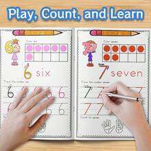 Numbers Practice Workbook – Trace And Write Numbers With Counting Activities, Number Order Exercises And Simple Math Practice, Clear Guided Pages For Daily Training, Builds Number Recognition, Hand Control And Confidence - Number Workbook - View 12