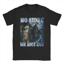 No More Mr Nice Guy T-Shirts Men  Hipster 100% Cotton Tee Shirt O Neck Short Sleeve T Shirts Plus Size Tops - 黑色 - 查看 12