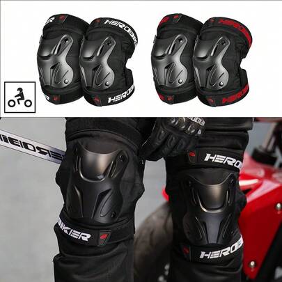 摩托车护膝和护肘，防摔防撞装备，适用于户外运动骑行，骑行者必备防护装备，男女通用设计，骑行者的理想礼物
