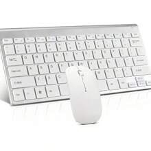 Kit De Teclado Y Mouse Inalámbrico Recargable Bt5.2 Usb 4en1 - Albaricoque - Ver 1