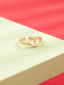 1 chiếc nhẫn kiểu cổ điển 26 chữ cái, thích hợp làm quà tặng cá nhân hóa, quà tặng bạn bè, quà tặng ngày lễ cho thanh thiếu niên. - Nhiều màu - Xem 23