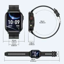 Smartwatch para mujeres/hombres, unisex - Llamadas/SMS inalámbricas/Múltiples modos deportivos/Control remoto de cámara/Rastreador de actividad física, compatible con Android e iOS, carga USB, caja de aleación/correa de silicona, estilo moderno, pantalla clara, regalo perfecto para hombres/mujeres/parejas/padres - Multicolor - Ver 9