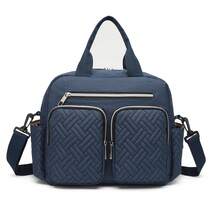 Diaper Bag With Insulated Pockets Lightweight Travel Nappy Tote Convertible Messenger For Mom And Dad Baby Changing Weekender Navy Blue - Navy Blue - View 11