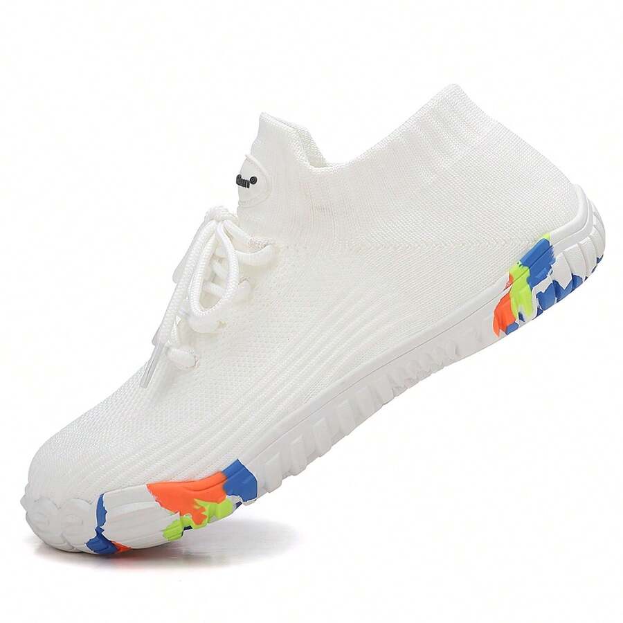 女士速干鞋、户外游泳鞋、涉水鞋、透气防滑溯溪鞋、夏季钓鱼鞋、步行鞋、织物鞋面，透气轻便 - 白色 - 查看 1