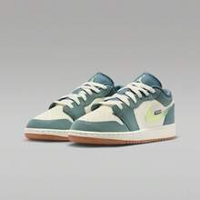 Zapatillas de baloncesto Air Jordan 1 Low SE (GS), IB7112-001 - verde menta - Ver 5