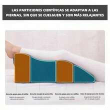 Almohada Grande Cuña Cojín Ortopédica Antireflujo Ajustable - Negro - Ver 4