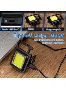 Rechargeable LED Flashlight Keychain Lamp - 5 adet - Görünüm 6