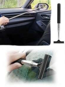 Car Rearview Mirror Wiper Telescopic Multi-Function Wiper Telescopic Car Window Cleaning Brush Glass Cleaning Brush Wiper - Chổi lau chùi - Xem 7