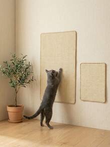 PETSIN 1 Pc  Cat Scratcher Mat Natural Sisal Cat Scratch Mats Scratching Pad Protect Carpets And Sofas - Khaki - View 1