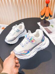 儿童网面透气运动鞋，厚底跑步鞋，男女童款，春秋季 - 白色 - 查看 8