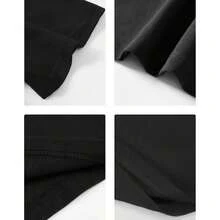 1 Pc Camiseta de Geometría Sagrada Ciencia Egipcia Horus HERU para Mujeres, Camiseta para Hombres, Estilo Unisex, Camiseta Deportiva, Camiseta de Fiesta, Camiseta de Regalo, Talla S-4XL, 100% algodón, Negra - Negro - Ver 4