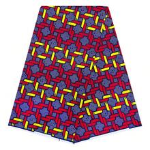 Tissu africain imprimé en polyester doux, motif Kitenge coloré, convient pour la couture de robes d'été, jupes, hauts et tenues de vacances, idéal pour la couture DIY, le matelassage, les sacs de mode, les foulards, les taies d'oreiller et les textiles d'ameublement - Multicolore - Voir 9