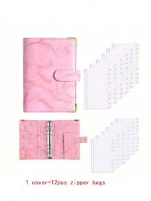 1 套 12 个 A6/A5/A7 或 2 套 A6 透明拉链袋，返校，学校用品，储蓄计划，双周储蓄计划，10000 储蓄计划，储蓄策略