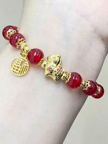 2026 Year Of The Horse Red Lucky Bracelet, Chinese Zodiac, Feng Shui Bracelet, Women's New Year Blessing, Animal Jewelry - Multicolor - View 6