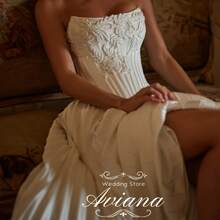 Elegant Sexy Off Shoulder Corset Pleat A Line Satin Formal Wedding Dress,Registry Office Dresses Bridal Gown,Evening Party Dress Birthday Party Dress Country Wedding,Romantic Church Ceremony Wedding Dress,Suitable For Wedding,Dating,Party,Singles' Party,Vacation,Formal Occasions,Dinner Dress,Prom Dress,Homecoming Dess,Cocktail Party,Wedding Guest Dress,Graduation - trắng - Xem 8