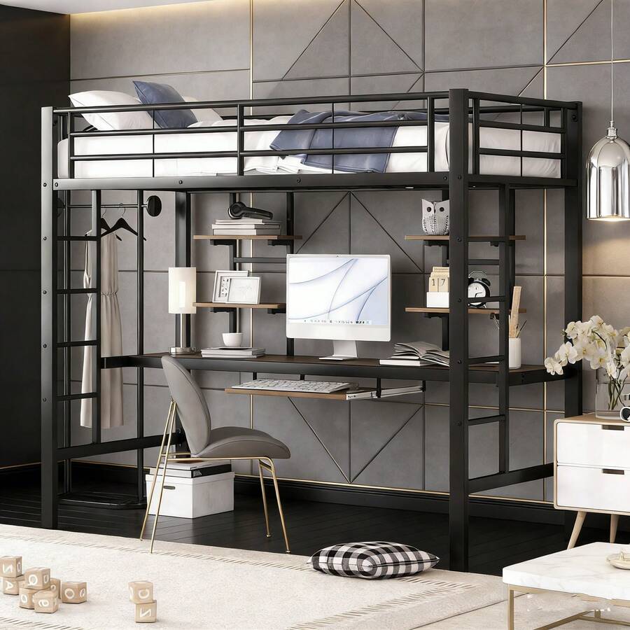 Bed Bases & Foundations - Black + Metal-3 - View 1