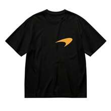 Sudadera de impresión de doble cara del piloto de carreras  para hombres y mujeres, tallas grandes, camisetas de algodón de manga corta, camiseta de hip hop - Negro - Ver 5