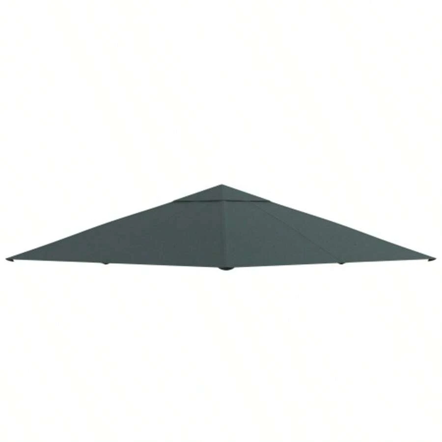 3 X 3 M Gazebo Roof, Replacement For Gazebo Roofing, Dark Grey Polyester Sun Protection For Garden And Terrace - Dark Green - View 1