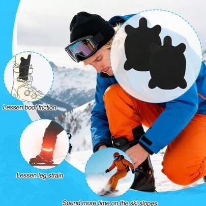 معدات حماية التزلج، واقيات الساق المضادة للصدمات للتزلج، تنفس وملائمة، مناسبة للمبتدئين والمتقدمين في التزلج