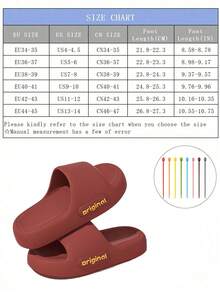 1 Pair Cute Cartoon Bear Pattern EVA Unisex Slippers - Lightweight & Comfortable, Odor-Resistant Soft Bouncy Sole, Open Toe Design For All Seasons, Solid Color Indoor Slippers - Multicolor - View 11