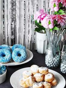 Silver And White Disposable Paper Straws, Suitable For Weddings, Parties, Bars, Beaches And Other Occasions - Multicolor - View 8