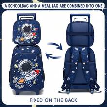 Boys' Game And Football Rolling Detachable Backpack With Handbag &Pencil Case Kit - Style Six - View 4