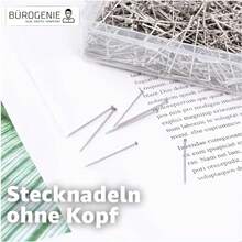 2000 X Pins - Thumbtacks And Headnails 13 Mm - For Sewing Decorating And DIY And Crafts - Silver - View 3
