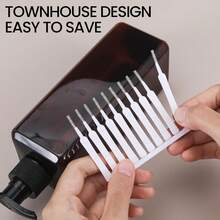 10 Pcs (1 Pack ) Of Mobile Phone Charging Port Cleaning Kits, Computer Keyboard Cleaning Tools, Shower Head Cleaning Brushes, Pipe Unclogging Tools, Anti-Clogging Gap Cleaning Brushes, Household Shower Unclogging Devices, Plastic Mini Brushes - White - View 4