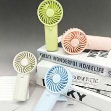 Mini Handheld Electric Fan With Lanyard, Lightweight & Cute, Battery Not Included, Suitable For Office, Outdoor, Travel, Camping, Beach And Holiday, Essential For Spring & Summer, Bridesmaid Gift And Bedroom Decor, Unisex - Multicolor - View 2