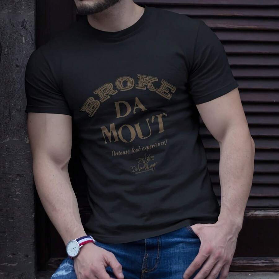 Broke Da Mout, "Intense Food Experience" Funny Dakine Hawaan Style Saying T-Shirt, Pidgin English Sayings Hawa Style - Kiểu 10 - Xem 1
