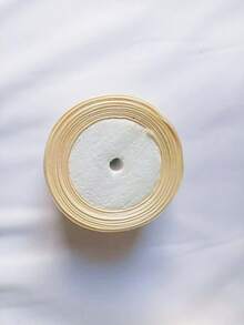 4cm Beige Wide Satin Ribbon, Bow Tie Hair Accessory For Cake Baking, Packaging - Beige - View 3