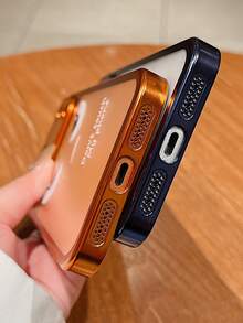 Expression Luxury Matte Translucent TPU Angry Eye Pattern Phone Case Compatible With IPhone 17 Pro Max 16 15 14PLUS 13 12 11Pro Air Shockproof Back Cover - Orange - View 12