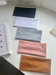 1条街头风弹力针织发带，适合瑜伽、户外运动和日常佩戴，可作健身发带、跑步发饰、瑜伽头巾、运动吸汗带。 - 薄荷藍 - 查看 17