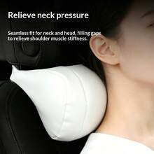 PU皮革汽车头枕，通用舒适透气座椅颈枕，柔软汽车配件 - 汽车内饰 - 車用頭枕 - 查看 4