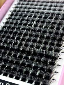 16 Rows Lash Clusters 192pcs Eyelash Extension Kit Eye Lash Extension Lash Kit Lash Clusters Kit DIY Individual Lashes Cluster D Curl False Lashes Lash Clusters,Eye Lash Clusters,Individual Eyelashes,Lashes,Fake LashesDIY At Home - Black - View 7