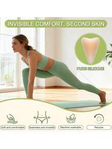 1 pieza Cubierta de dedos del pie con corrector mejorada para mujeres, almohadillas de silicona reutilizables y adhesivas con diseño sin bultos, inserto anti-camel para traje de baño, leggings de yoga, ajuste cómodo - Naranja - Ver 2