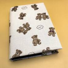 1件手工可爱小熊布艺书套，计划本套，送给爱书人士和情侣的礼物 - 單件 - 查看 8