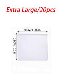 5pcs/10pcs/20pcs EVA Food Preservation Bags, Refrigerator Food Storage Bags, Fruit & Vegetable Airtight Seal Bags, Reusable, Candy Bags, Kitchen Supplies, Spice Bags, Lunch Bags